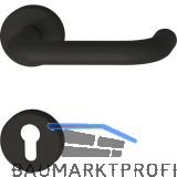FH-Dr�ckergarnitur111.20 R FH - auf Rosette PZ, tiefschwarz