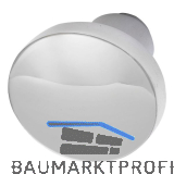 Knopfdr�ckerlochteil Flachform, � 45 mm, Aluminium poliert