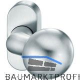 FSB T�rknopf 07 0846 - auf Rosette, � 50 mm verkr�pft drehbar, Edelstahl matt