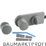 Trennwand-Verriegelung mit Riegelschloss, grau