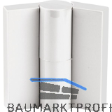 Trennwand-Aufschraubband Kunststoff wei�, links