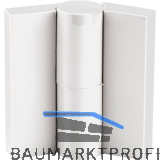 Trennwand-Aufschraubband Kunststoff wei�, rechts