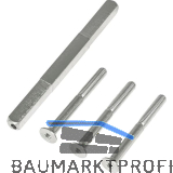 SH-Befestigungsset, Dr�ckerstift u. Schrauben, TS 75-85, Stahl verzinkt