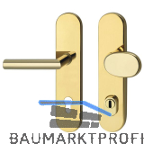 SH-Wechselgarnitur GEHRUNG - auf Schild PZ88, mit Kzs., PVD-messingf.