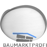 MARCHESI T�rknopf gekr�pft oval, 51 x 81 x 47, Aluminium silber eloxiert