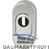 FSB Sicherheitsrosette 73 3249 oval PZ mit Kernziehschutz, Aluminium silber