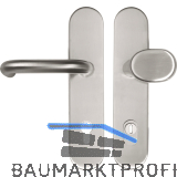 SH-Wechselgarnitur HARMONIE-auf Schild PZ92, mit Kzs., Edelstahl