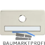 SOLIDO Namensschild ohne Spion, m. Bohrung � 14 mm, Edelstahl matt