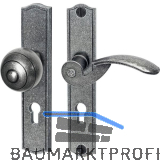 Sicherheits-Wechselgarnitur STUBAI PZ88, rechts,verzinkt schwarz hell passiviert