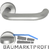 OBJEKT-Dr�ckergarnitur GEOS 1754 - auf Rosette WC, TS wahlweise, silber eloxiert