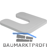 Montageplatte mit Schlitz 70 x 70 x10 mm Kunststoff