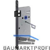 DORMAKABA Einstemmschloss Solo KUF, Stulp Edelstahl schwarz matt RAL 9005