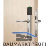 SALTO Langschildbeschlag XS4 One EM752U,PZ72, VK 8 mm,IP55,TS 38-60mm, Edelstahl