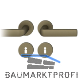 FSB Dr�ckergarnitur 12 1267 ASL auf Rosette BB, Aluminium mittelbronzefarbig
