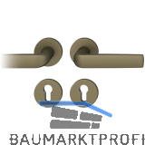 FSB Dr�ckergarnitur 12 1267 ASL auf Rosette PZ, Aluminium mittelbronzefarbig