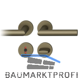 FSB Dr�ckergarnitur 12 1076 ASL auf Rosette WC, mittelbronzefarbig