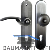 Sicherheits-Wechselgarnitur TOSKANA PZ88, links, verzinkt geschw�rzt