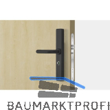 SALTO Langschildbeschlag XS4 One EM756UFH DND VK 9 mm TS 38-60 mm IP53 schwarz