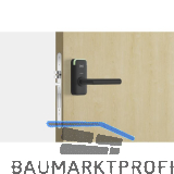 SALTO Rosettenbeschlag XS4 Mini EM150W VK 8 mm TS 67-80 mm W-Dr�cker schwarz