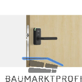 SALTO Rosettenbeschlag XS4 Mini EM150WFH VK 9 mm TS 57-70 mm W-Dr�cker schwarz