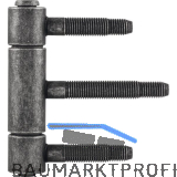 Steckband 3-teilig � 20mm,H�he 92mm,Stahl schwarz