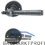 HALC� Dr�ckergarnitur FULP - auf Rosette WC, TS-50, schwarz passiviert