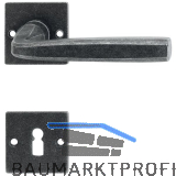 HALC� Dr�ckergarnitur HALL - auf Rosette BB, TS-50, schwarz passiviert