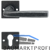 HALC� Dr�ckergarnitur HALL - auf Rosette PZ, TS-50, schwarz passiviert
