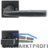 HALC� Dr�ckergarnitur HALL - auf Rosette WC, TS-50, schwarz passiviert