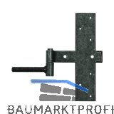 T�rkreuzband Hall/S�ll gerade, universal, Schmiedeeisen verzinkt geschw�rzt