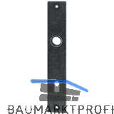 HALC� Langschild FULP, HALL, IMST & S�LL, BB 90, Eisen schwarz passiviert