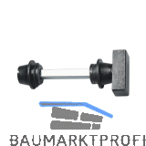 HALC� WC Sperrgarnitur HALL & S�LL - mit Not�ffner, schwarz passiviert