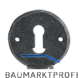 HALC� Schl�sselrosette STUBAI - BB, � 53 mm, verzinkt schwarz passiviert