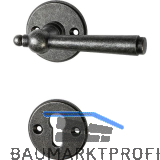 SH-Dr�ckerhalbgarnitur GRAZ auf Rosette PZ, verzinkt schwarz passiviert