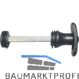 HALC� WC Sperrgarnitur STUBAI - mit Not�ffner, schwarz hell passiviert