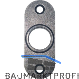 HALC� Dr�ckerrosette STUBAI oval, 26 x 66 mm, verzinkt schwarz hell passiviert