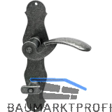 HALC� Dr�ckergarnitur STUBAI - auf Schild WC, schwarz hell passiviert