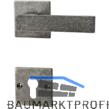 HALC� Dr�ckergarnitur LECH - auf Rosette PZ, TS-50, 8/8,5/8, verzinkt schwarz