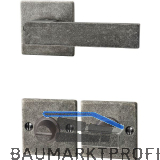 HALC� Dr�ckergarnitur LECH - auf Rosette WC, TS-50, 8/8,5/8, verzinkt schwarz