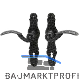 HALC� Dr�ckergarnitur SILL - auf Schild WC 90, verzinkt schwarz passiviert