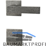 HALC� Dr�ckergarnitur LECH - auf Rosette WC, TS-50, 8 auf 8,5, verzinkt schwarz