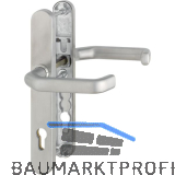 Dr�ckergarnitur LIVERPOOL - Schmalschild PZ, 77-82, Edelstahl matt