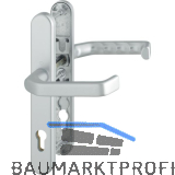 Dr�ckergarnitur LIVERPOOL - Schmalschild PZ, 77-82, Aluminium silber eloxiert