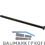 Senkschraube M6 x 140 mm, Eisen verzinkt schwarz passiviert