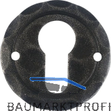 HALC� Zylinderrosette SILL - PZ, � 50 mm, verzinkt schwarz passiviert