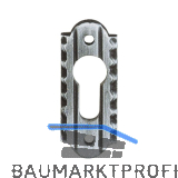 SCH�SSWENDER Zylinderrosette PZ, oval, 28 x 70 mm, schwarz passiviert