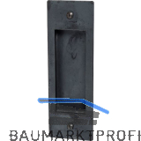 Schiebet�rmuschel 40 x 110 mm gerade, Schwarzstahl