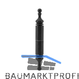 Aufsteck-Zierh�lsen, 13 mm, Schmiedeeisen verzinkt geschw�rzt