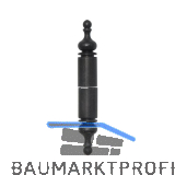 Aufsteck-Zierh�lsen, 16 mm, Schmiedeeisen verzinkt geschw�rzt