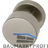 MARCHESI T�rknopf Flachform - auf Rosette �50, fest auf Rosette 50x11, Edelstahl